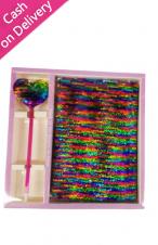 FANCY NOTEBOOK SEQUIN WITH PEN - 641 - MKN0000000112