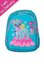 PRE SCHOOL BAG - BLUE LEOPARD - MKN0000000206