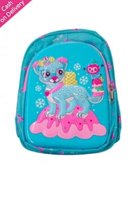 PRE SCHOOL BAG - BLUE LEOPARD - n/a - MKN0000000206