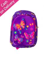 PRE SCHOOL BAG - BUTTERFLY PURPLE - MKN0000000222